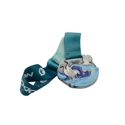 FSM-004 Custom High Quality Souvenir Color Filled 3d Embossed Marathon Medal