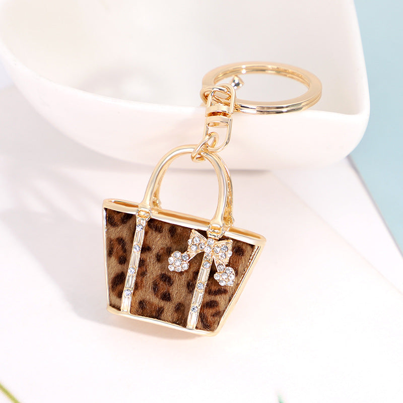 FSKC027 Crystal Handbag Keychain for Women with Sparkly Rhinestones