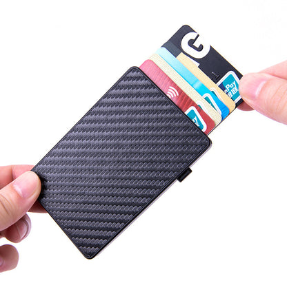 Carbon Fiber Slim Compact Card Holder Carbon Fiber Card Wallet RFID Protection