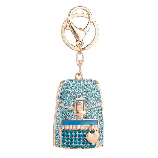 FSKC016 Women Bag Crystal Keychain, Bling Luxury Car key Chain Accessories