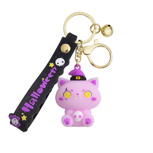 FSKC008 Halloween Rabbit Cat Keychain Kawaii Anime Keychain Accessories