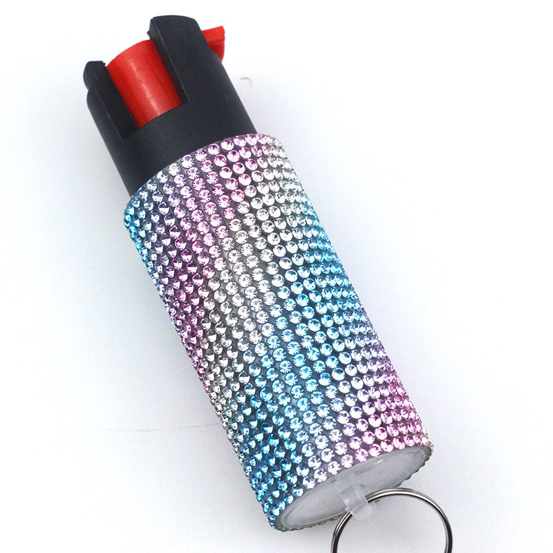 FSSDK-010 Quick and Easy Access Snap Clip Bling Pepper Spray Keychain