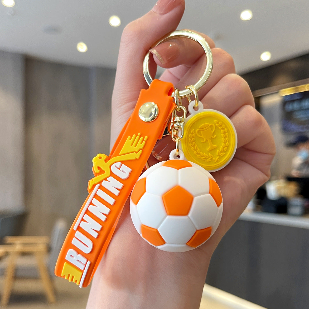 FSKC004 Football Handbag Charms Car 3D Key Chain
