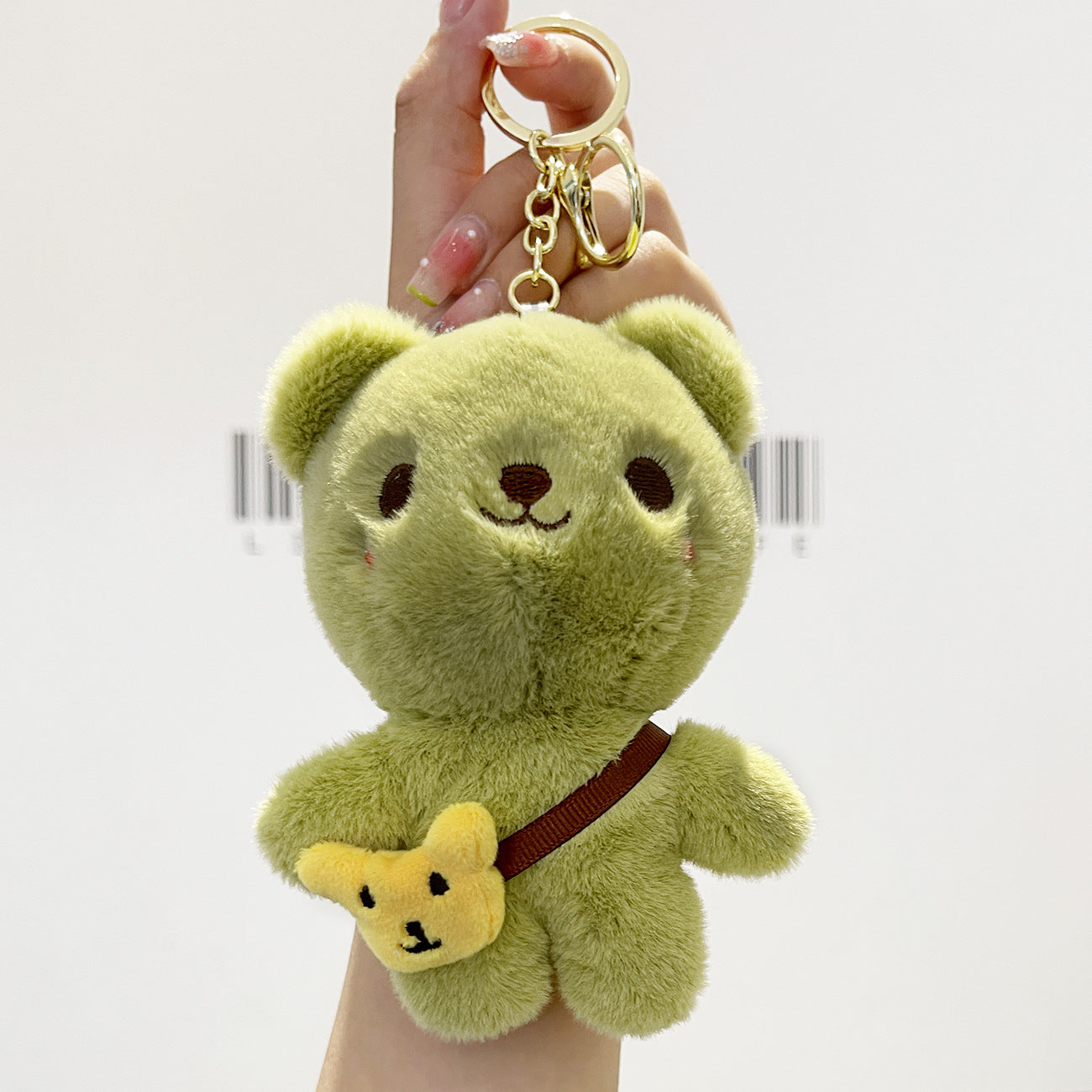FSPKC007 Creative Cute Lovely Kawaii Happy Lucky Bear Pendant Keychain Key