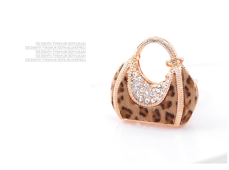 FSKC028 Bling Handbag Keychains, Rhinestone Purse Charms, Crystal Bag Charms, Gift for Women