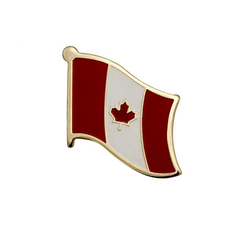 FSFLP-009 Hard Enamel Custom Countries Flags Badge Pin