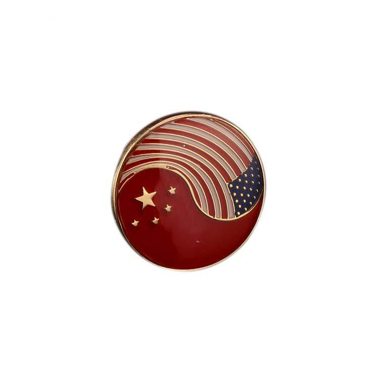 FSFLP-008 Round Nation Country Flag Lapel Pins