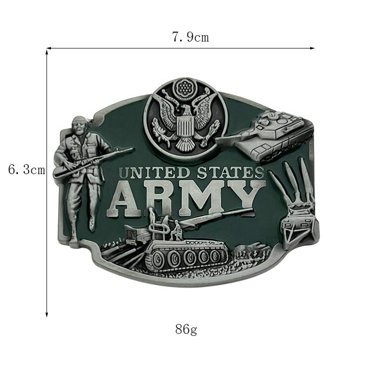 FSBB012 Air Force Navy Army Metal Belt Buckle for Men