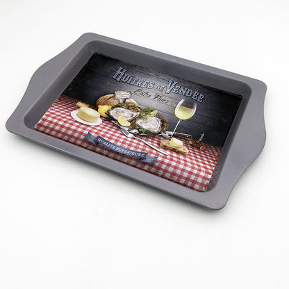 FSBT-009 High Quality Finishing Matte Glossy Lacquer Rectangle Bar Trays