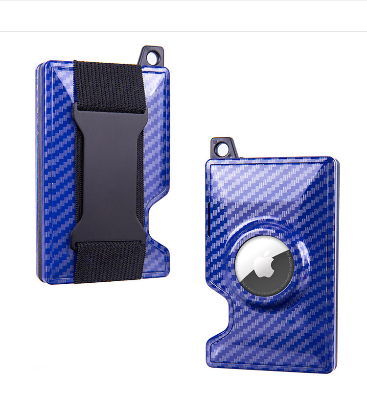 Carbon Fiber Double Layer RFID Block Card Holder Coin Purse