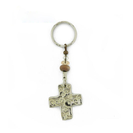 FSMK-007 Crucifixion Shape Metal Keychain
