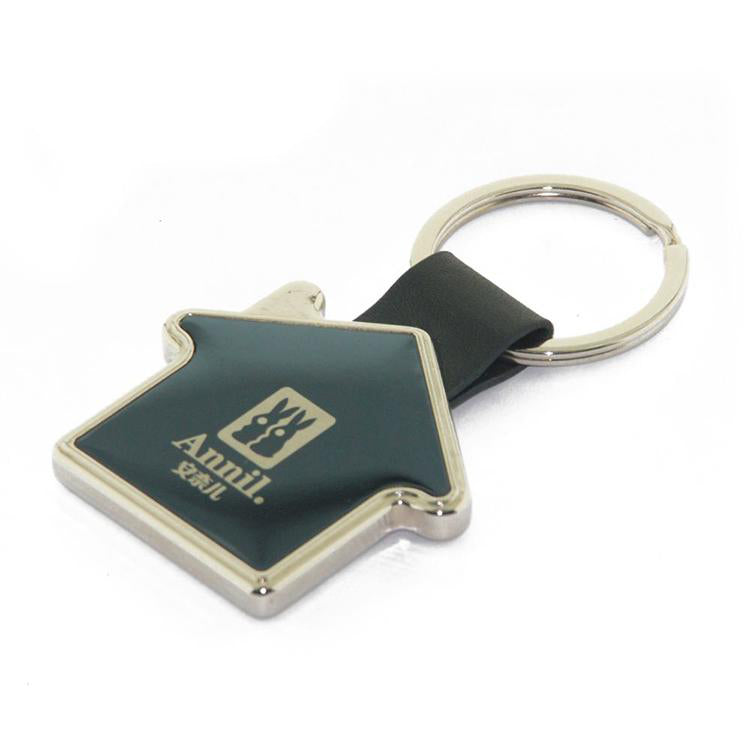 FSMK-008 House Shape Metal Keychain, Realtor Souvenir