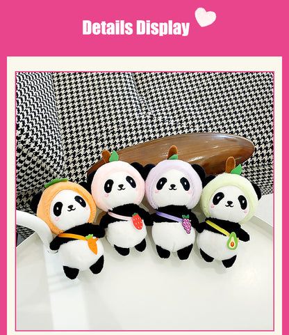 FSPKC008 Lovely Panda Stuffed Doll Plush Toy Keychain Key Holder Bag Pendant