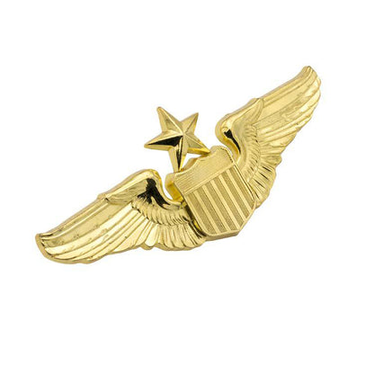 FSMLP-007 Custom Logo Zinc Alloy Pilot Wings Lapel Pins Badge