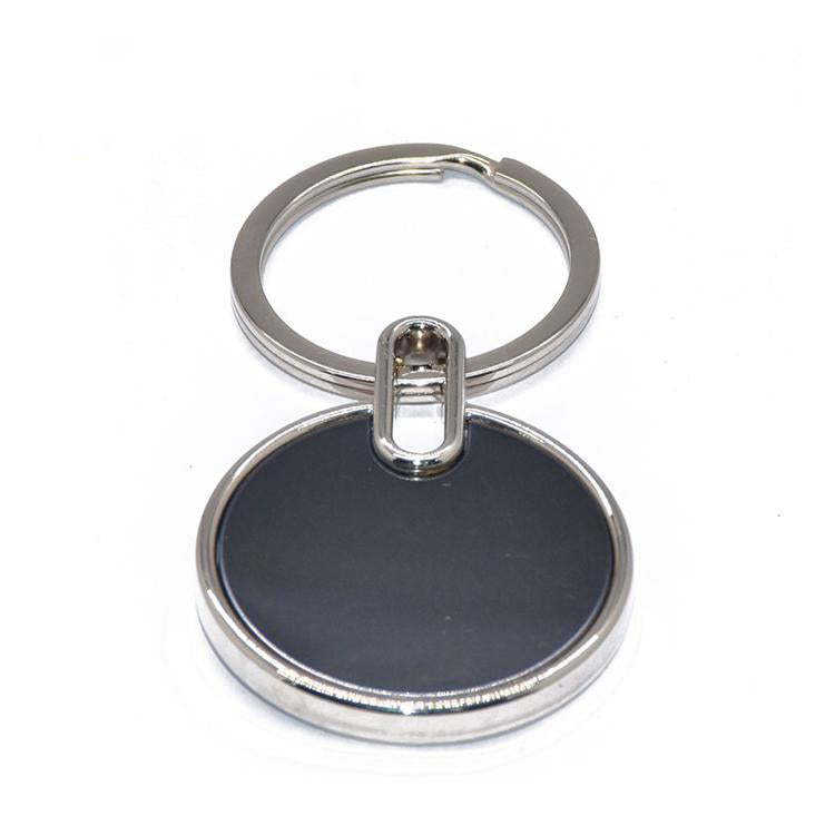 FSMK-009 Round Heart Shape Metal Keychain