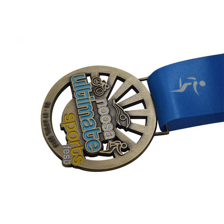 FSM-009 Custom Sublimation Metal Sports Medal With Ribbon