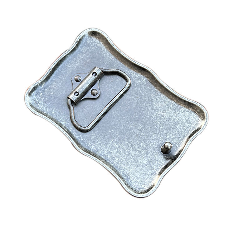 FSBB011A Exquisite Gemstones Metal Belt Buckle for Men
