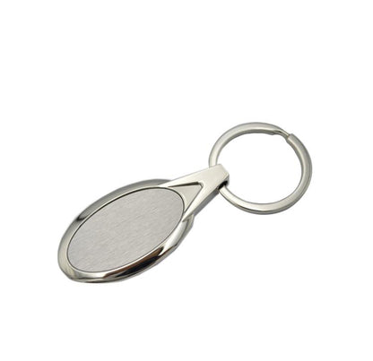 FSBK-007 Silver Oval Rectangle Blanks Tags