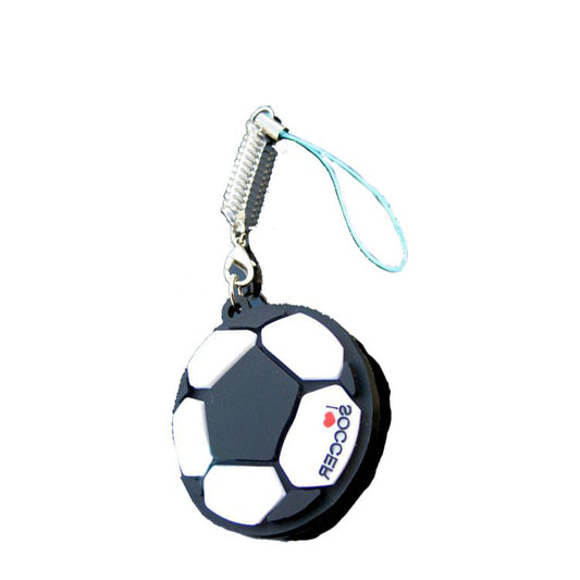 FSPK-004 Soft Touch Pvc Keyring Soccer