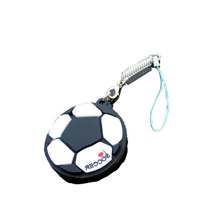 FSPK-004 Soft Touch Pvc Keyring Soccer
