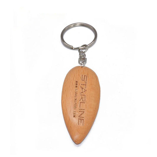 FSWK-007 Blank Wooden Key Tag with Keychain