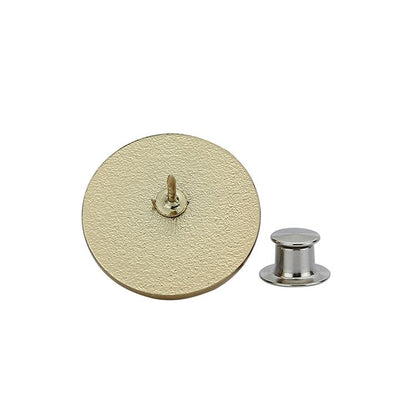 FSMLP-008 Wholesale Custom Make Metal Round Blank Pin Badge