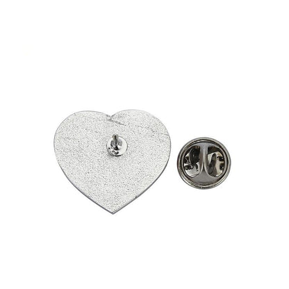 FSSLP-007 Charity Pin Badges Care Heart Shaped Lapel Pins