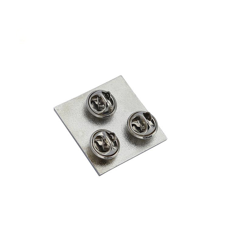FSMLP-005 Square Blank Metal Soft  Badge Custom Lapel Pin