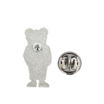 FSLPA-001 Cool Bear Shaped Metal Hard Enamel 3D Printing Animal Badge Lapel Pin