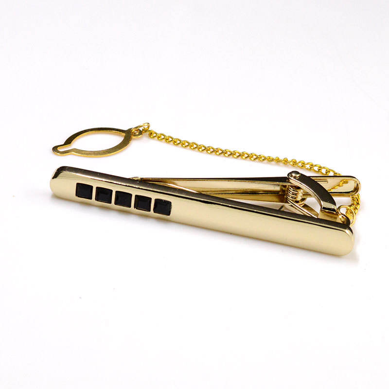FSTC-003 Custom Metal Simple Necktie Tie Pin Bar Clasp Clip