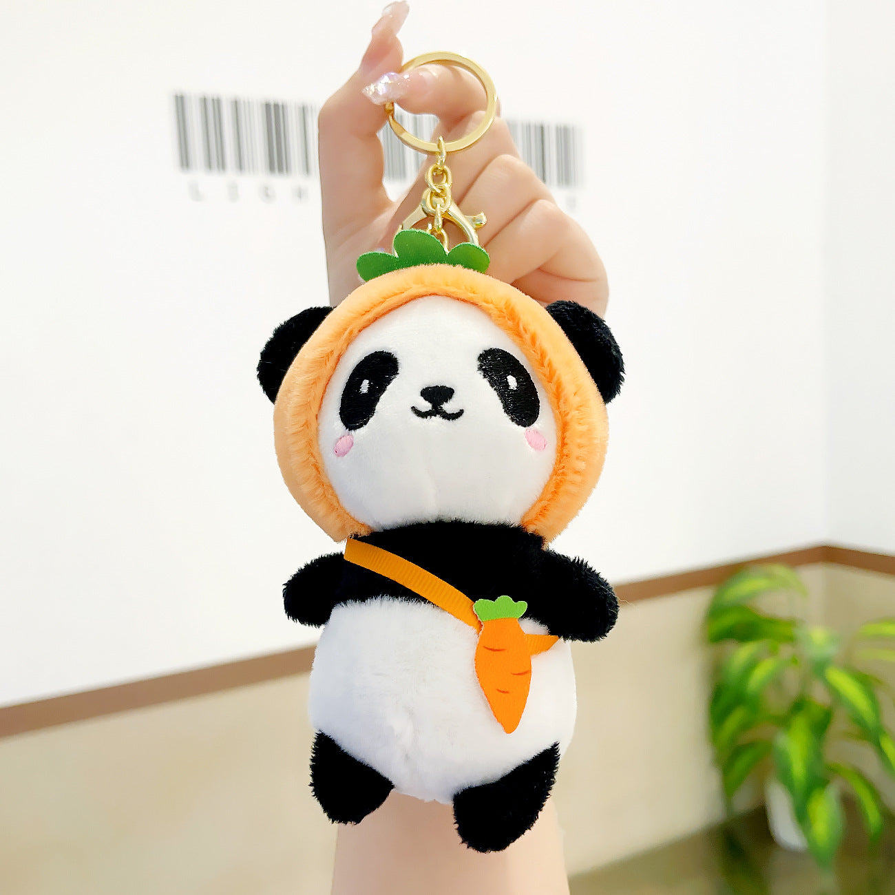 FSPKC008 Lovely Panda Stuffed Doll Plush Toy Keychain Key Holder Bag Pendant