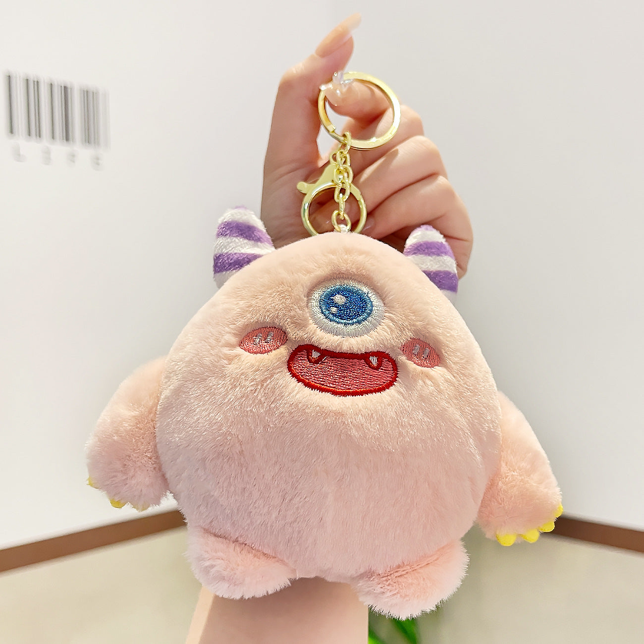 FSPKC006 Monster Stuffed Doll Plush Toy Keychain Key Holder Bag Pendant