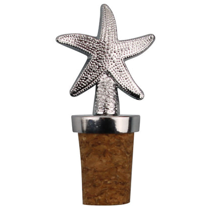 FSWS-006 Starfish Metal Wine Stopper, Elegant Vacuum Seal Reusable Cute Wine Bottle Stopper