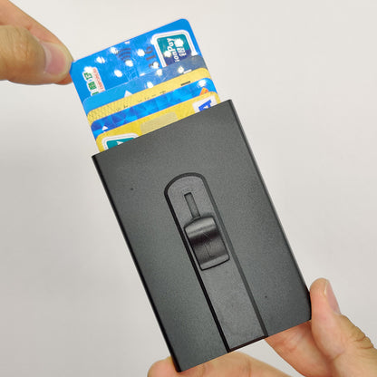 Minimalist Business Credit Card Wallet Metal Card Case
