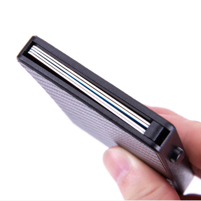 Minimalist Stealth Wallet for Men - Pop Up Men Wallet with Money Clip RFID Protection