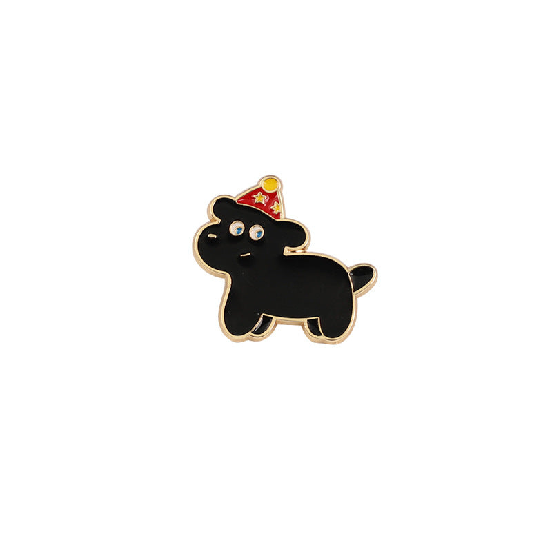 FSLP-003 Cat Dog Pins Cute Pins Funny Cat Pin Enamel Pins Enamel Brooch Ghost Brooch Cowboy Badge Pin