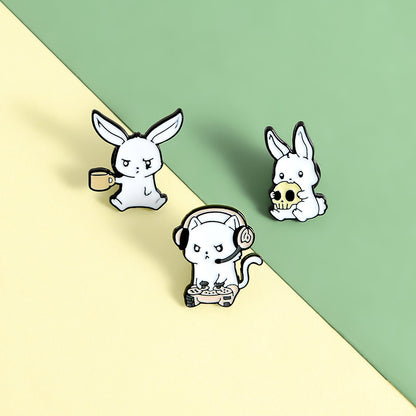 FSLP-001 Cute Enamel Pins Cartoon Lapel Pin Brooch Badge for Backpack Jackets Funny Pins