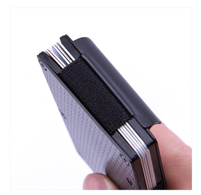 Minimalist Slim Carbon Fiber Wallet for Men RFID Blocking