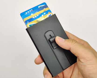 Slim Wallet for Men Pop up Card Holder RFID Blocking