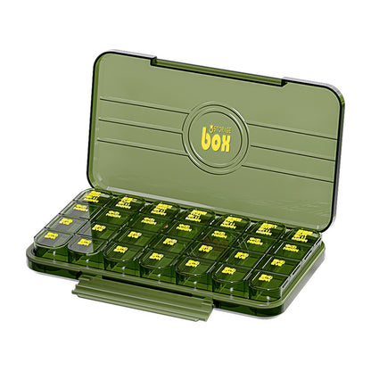 FSPB-002 Pill Organizer 4 Times a Day, Daily Pill Box Organizer, Large Weekly Medicine Organizer Box