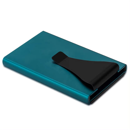 Pop Up Wallet RFID Blocking Slim Metal Bank Card Case