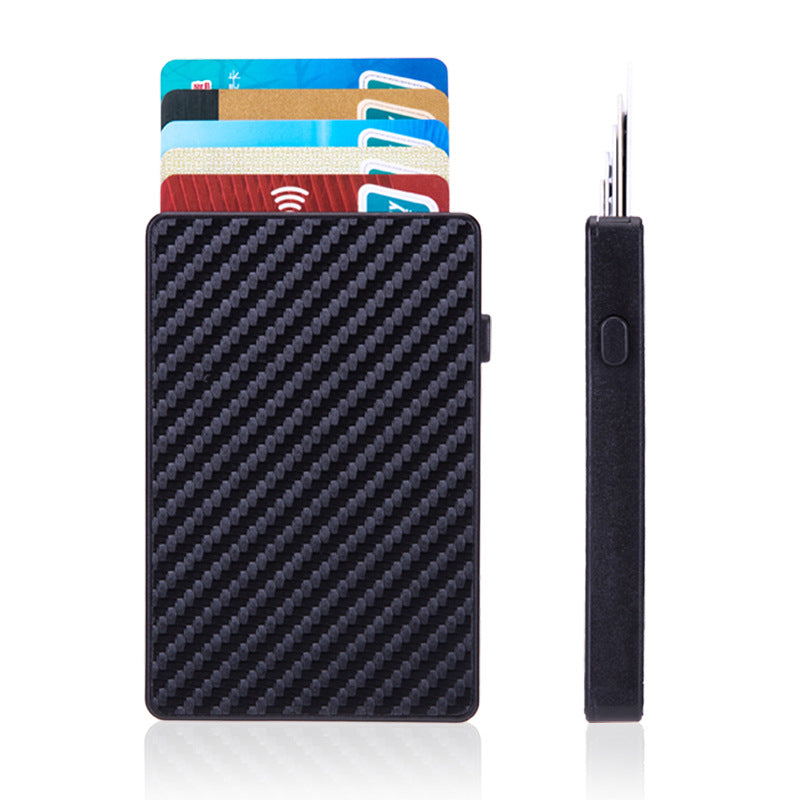 Minimalist Stealth Wallet for Men - Pop Up Men Wallet with Money Clip RFID Protection